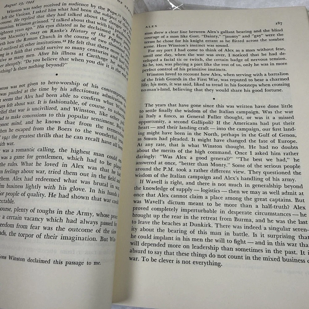 Churchill Diaries Lord Moran 1966 First American Edition 1st Printing WWII HC DJ